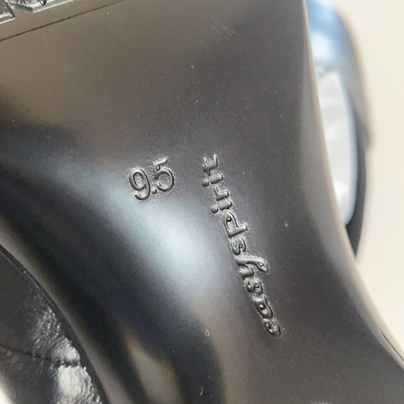 Easy Spirit Esfaber Black Slip On Clogs for Women. Size 9.5M Leather Upper., NEW - Picture 3 of 7